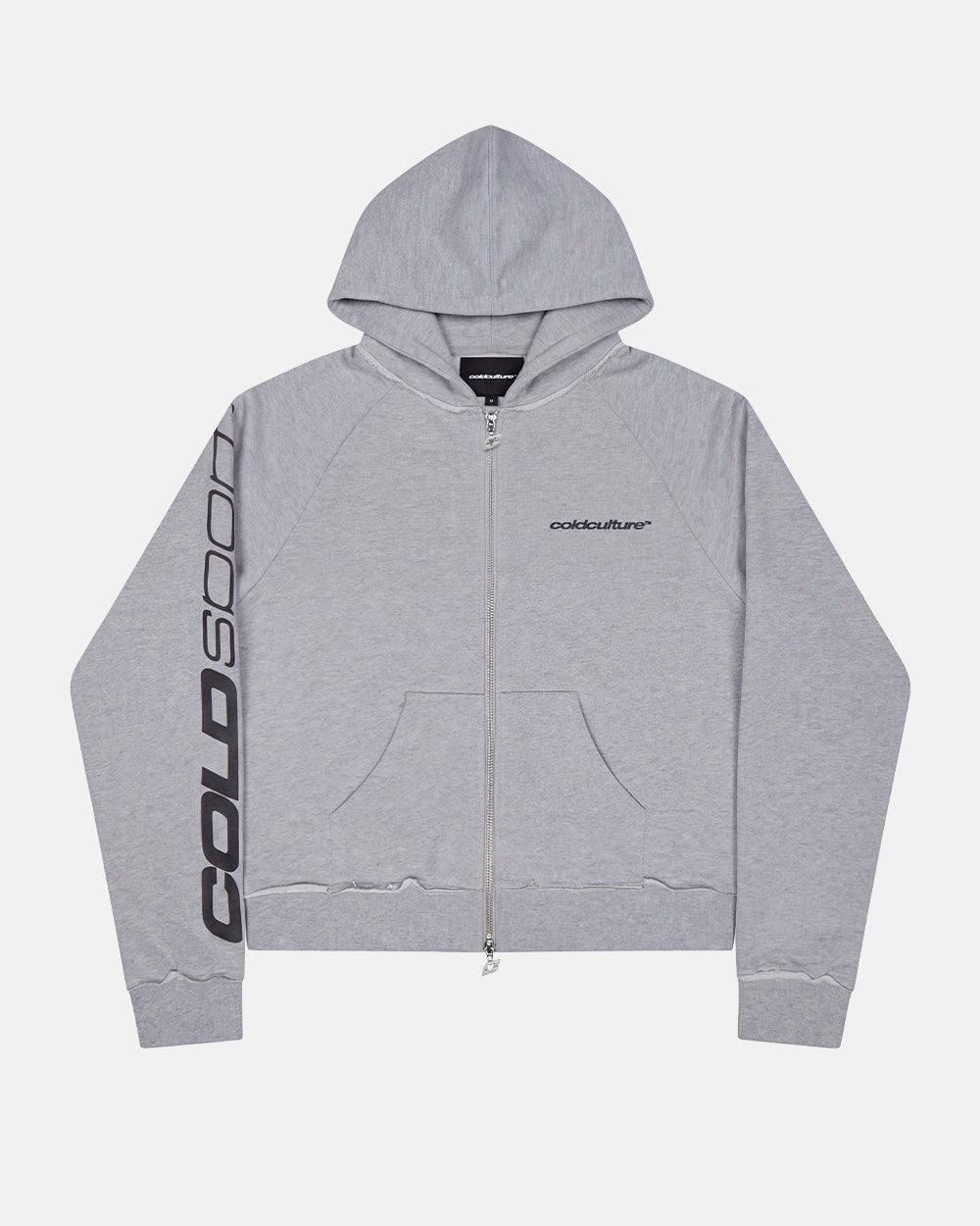 COLD SPORT ZIP HOODIE GREY - Cold Culture
