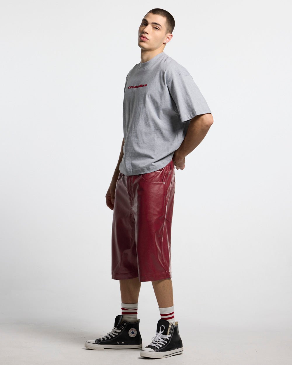 COLD´S GYM BOXY TEE GREY - Cold Culture