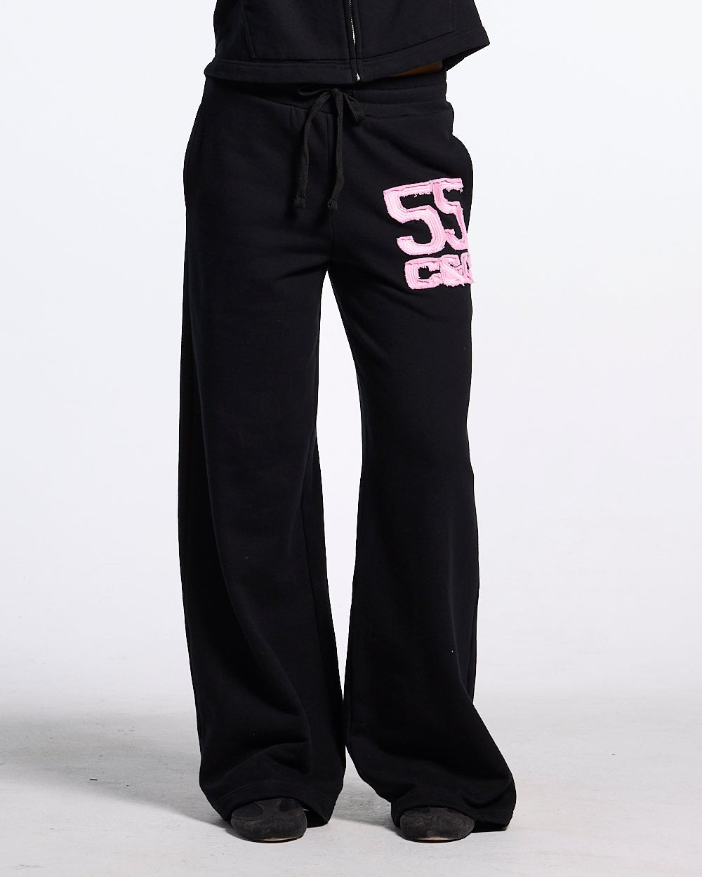 COLLEGE 55 SWEATPANTS BLACK - Cold Culture