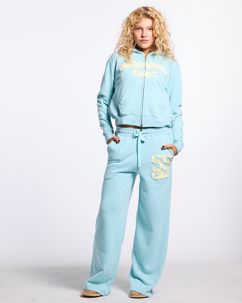 COLLEGE 55 SWEATPANTS BLUE - Cold Culture
