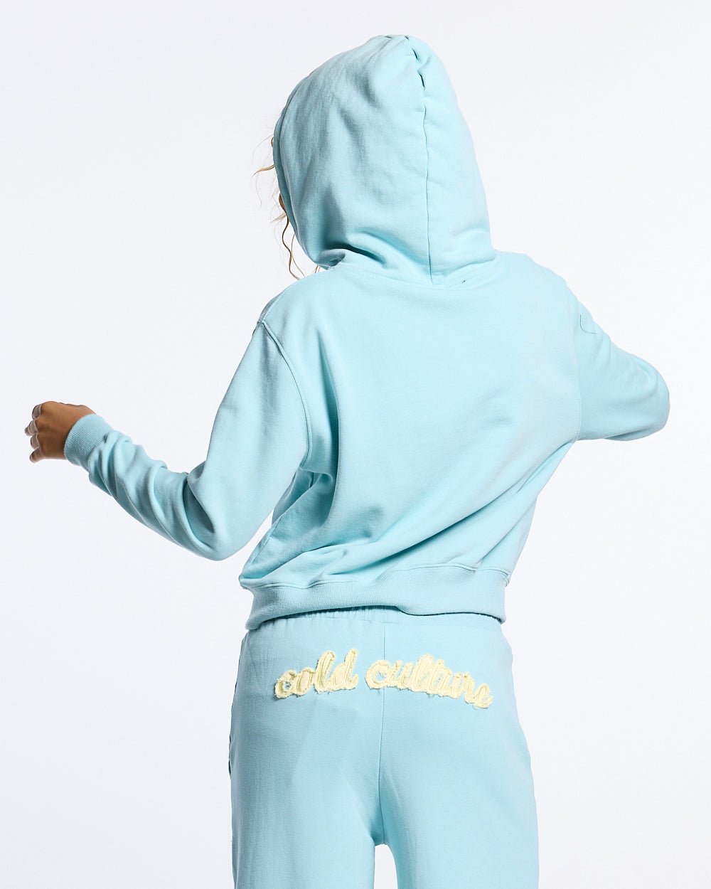 COLLEGE 55 ZIP HOODIE BLUE - Cold Culture