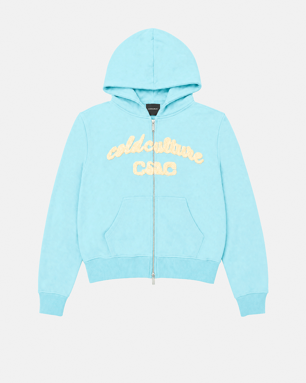 COLLEGE 55 ZIP HOODIE BLUE - Cold Culture
