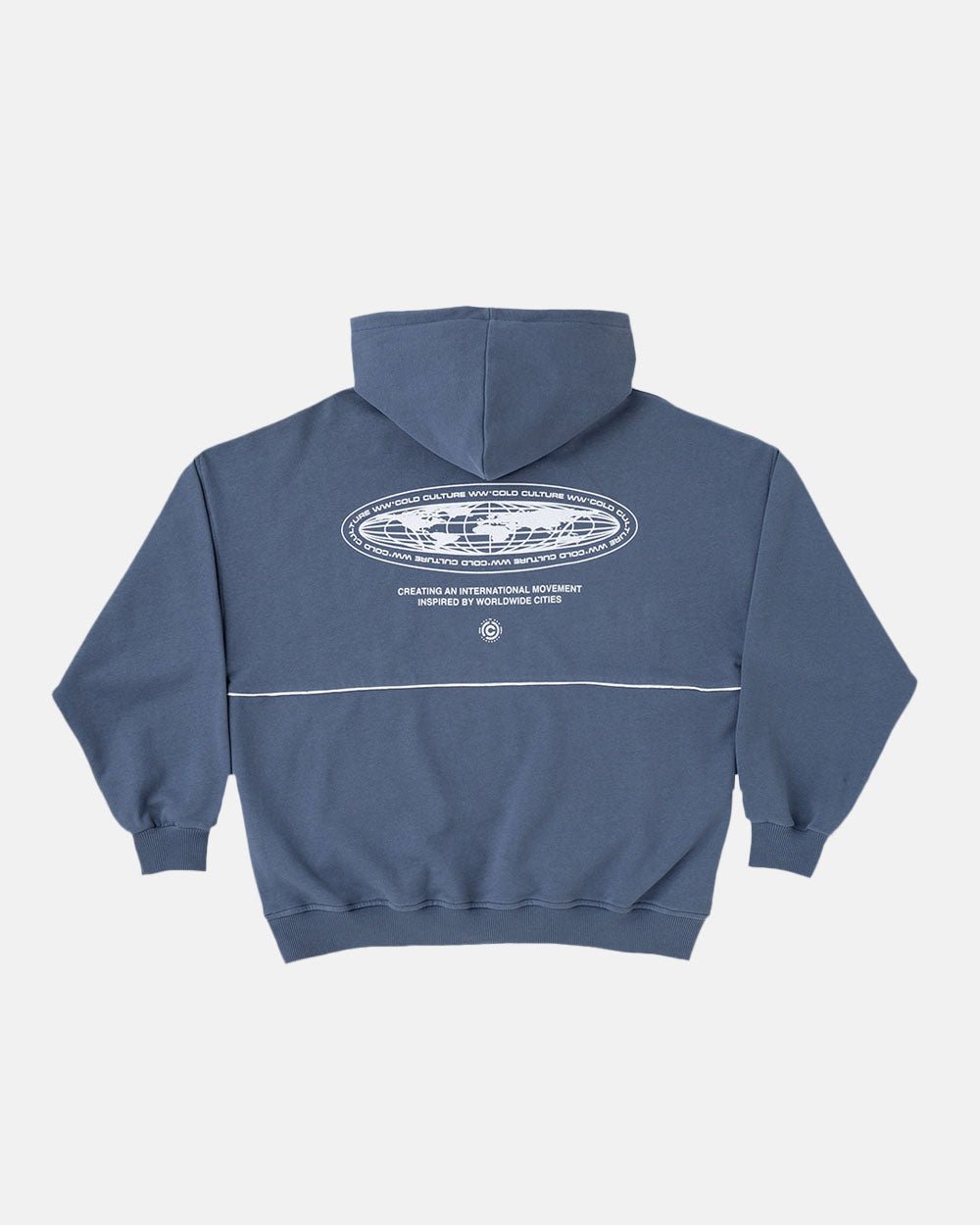 COLLEGE TEAM HOODIE DARK BLUE - COLD CULTURE