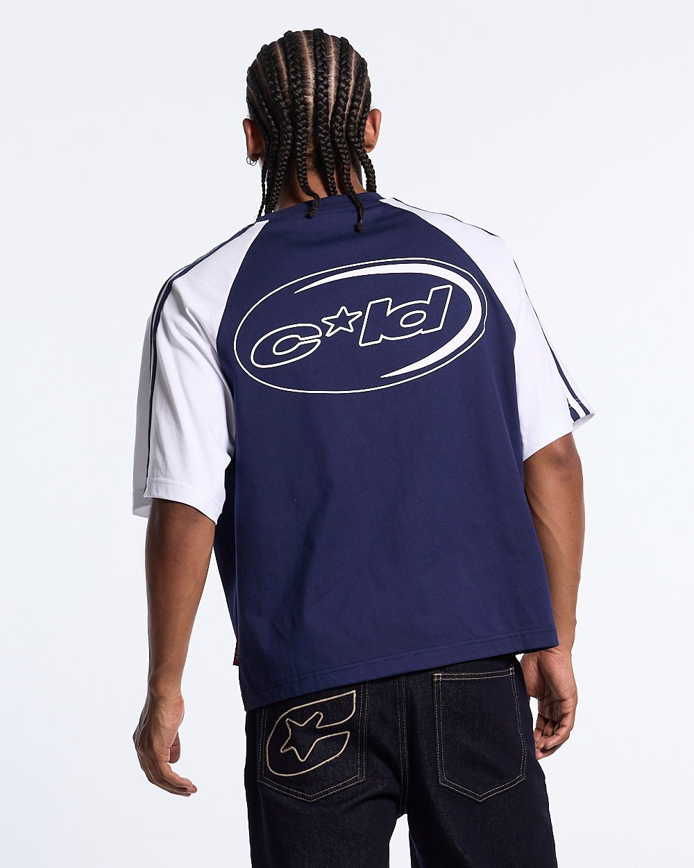 COMBO TEE NAVY - Cold Culture