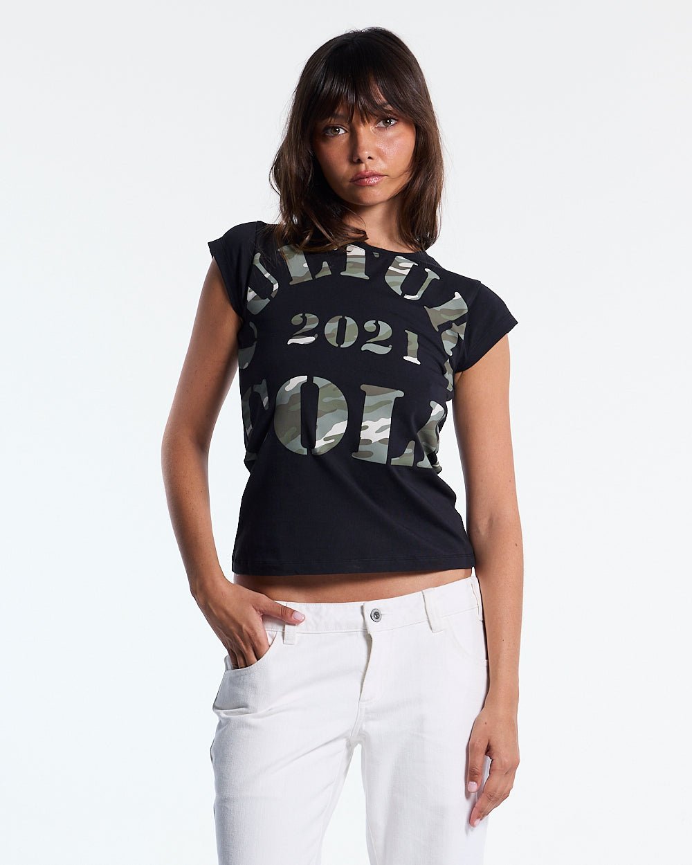 COMMAND BABY TEE BLACK - Cold Culture