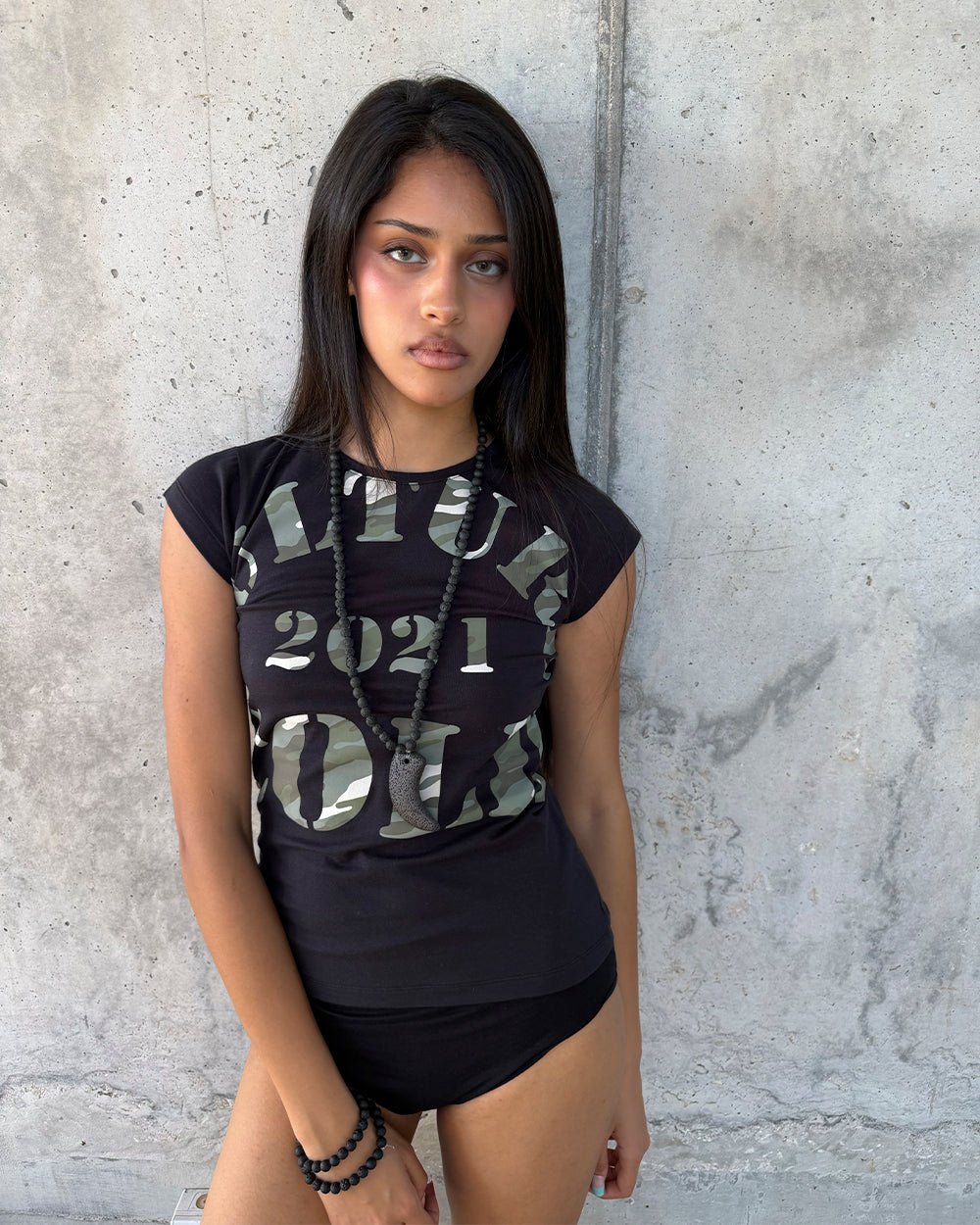 COMMAND BABY TEE BLACK - Cold Culture