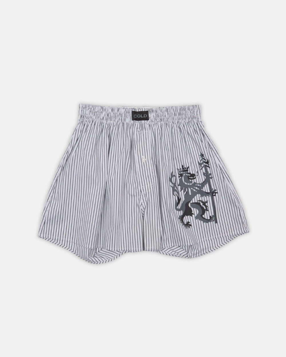 COMPANION LION BOXER STRIPED DARK GREY - COLD CULTURE