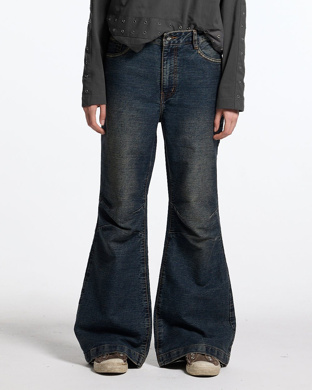 CONCRETE BOOTCUT JEANS BLUE - Cold Culture