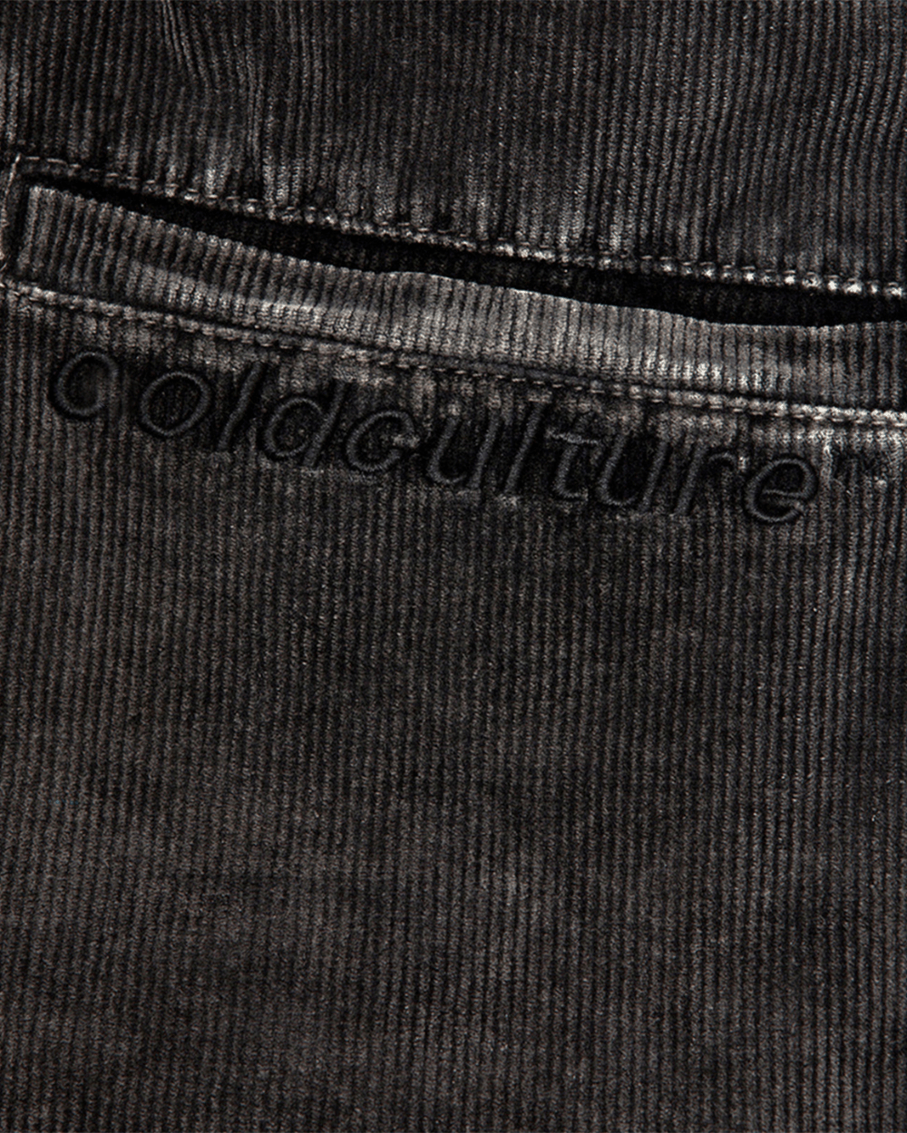 CORDUROY SHORTS DARK GREY - COLD CULTURE