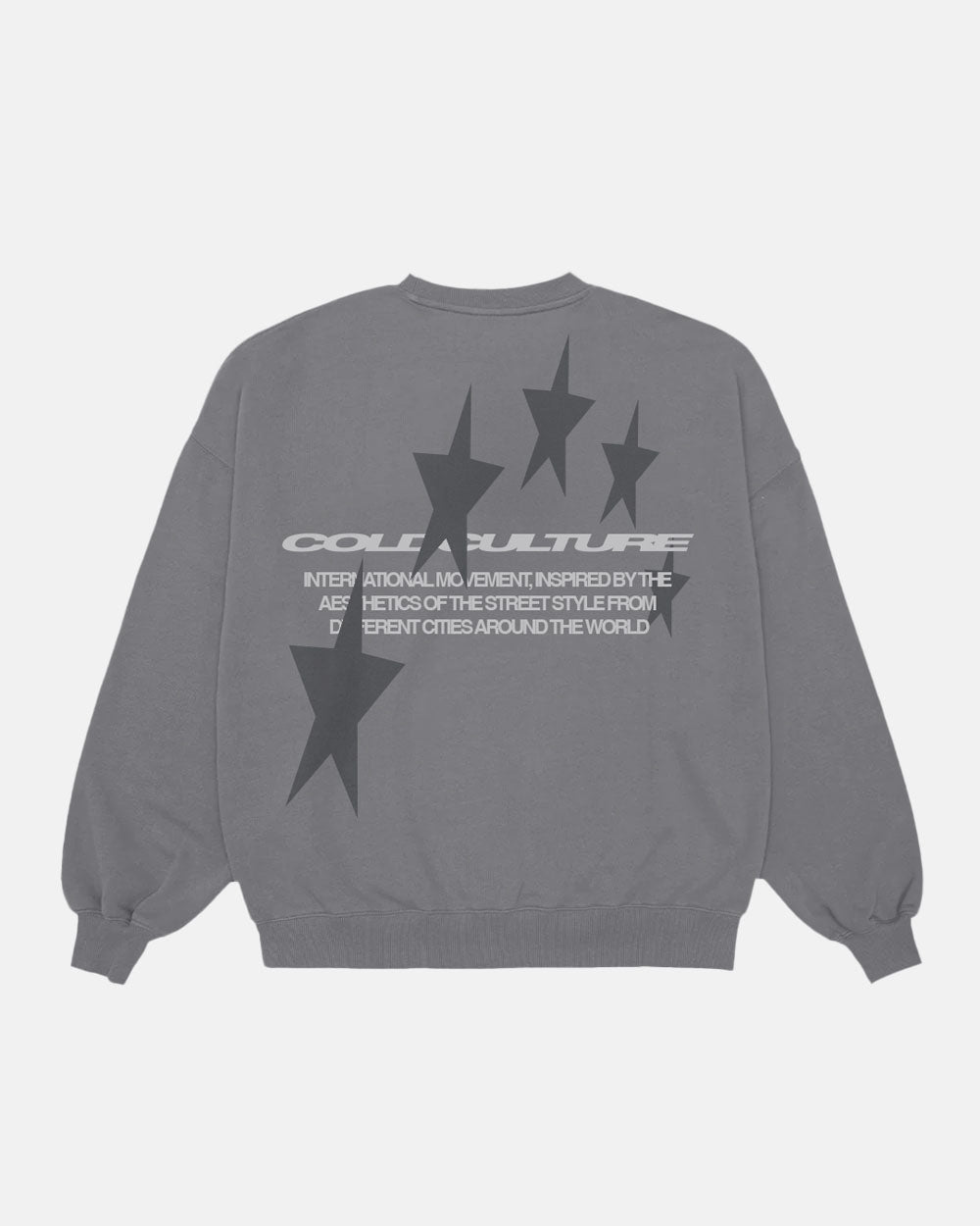 COSMOS ARC CREWNECK SMOKEY GREY - COLD CULTURE