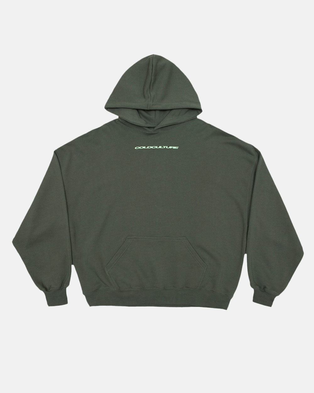 COSMOS ARC HOODIE DARK GREEN - COLD CULTURE