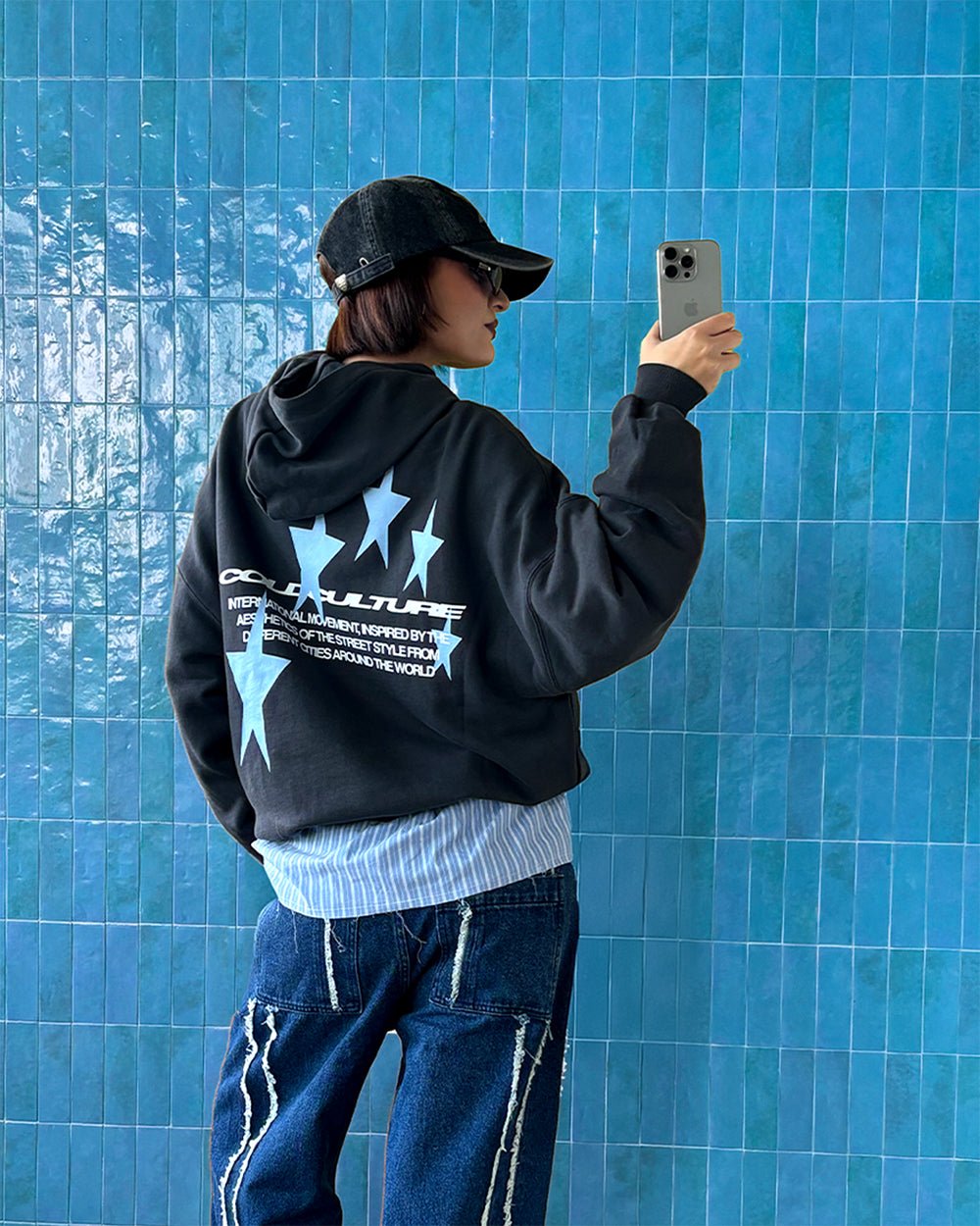 COSMOS ARC HOODIE INDIA INK - COLD CULTURE