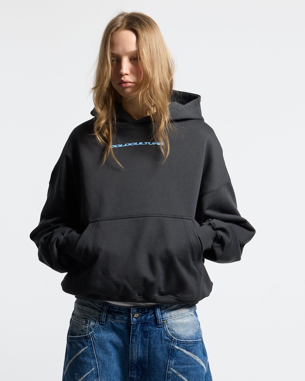 COSMOS ARC HOODIE INDIA INK - Cold Culture #woman