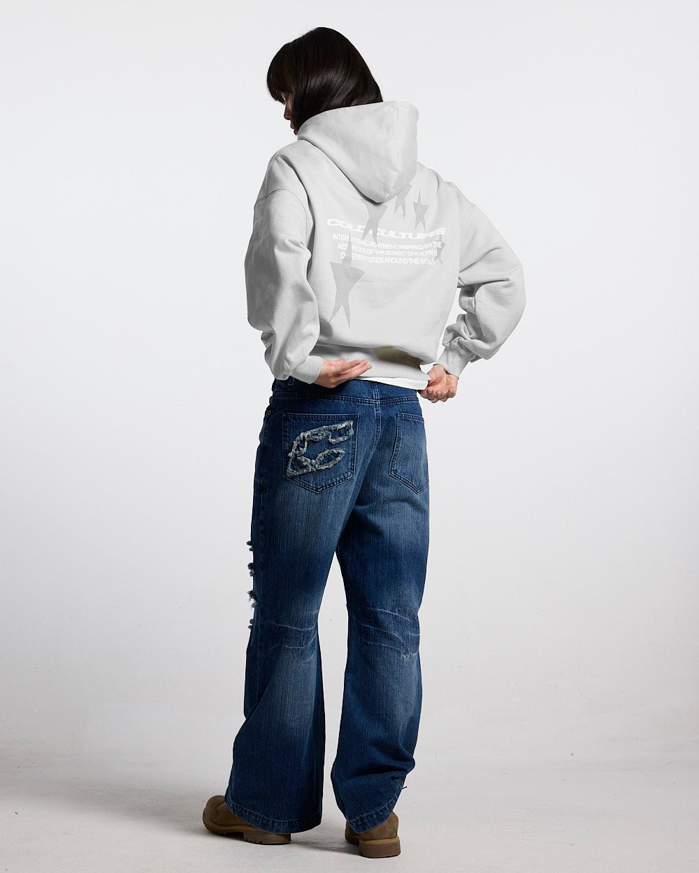 COSMOS ARC HOODIE LIGHT GREY - Cold Culture