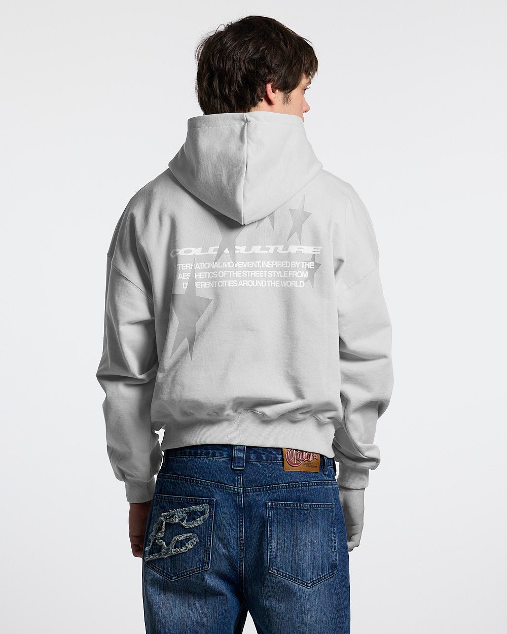 COSMOS ARC HOODIE LIGHT GREY - Cold Culture