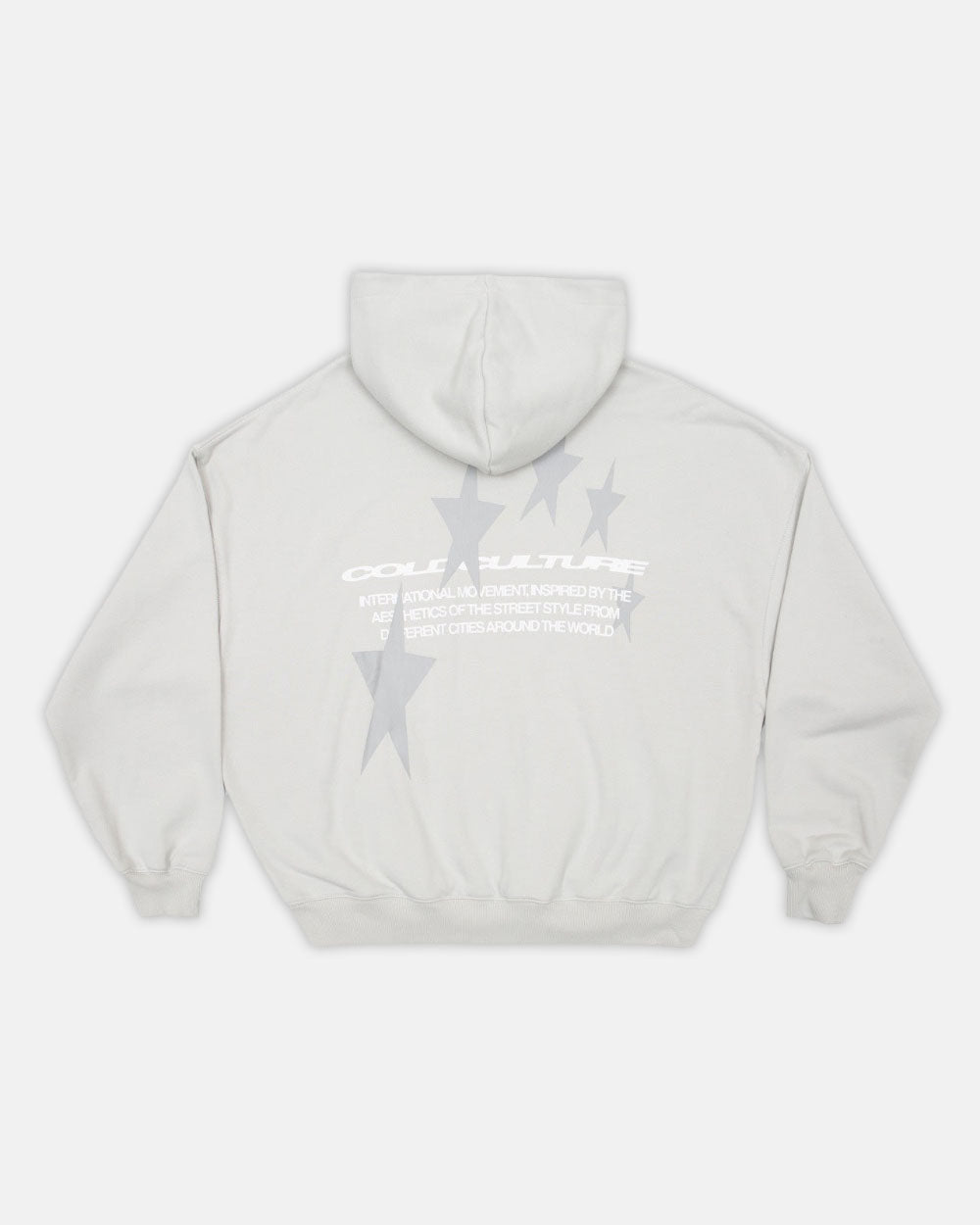 COSMOS ARC HOODIE LIGHT GREY - COLD CULTURE