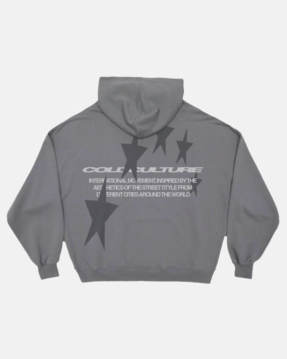 COSMOS ARC HOODIE SMOKEY GREY - COLD CULTURE