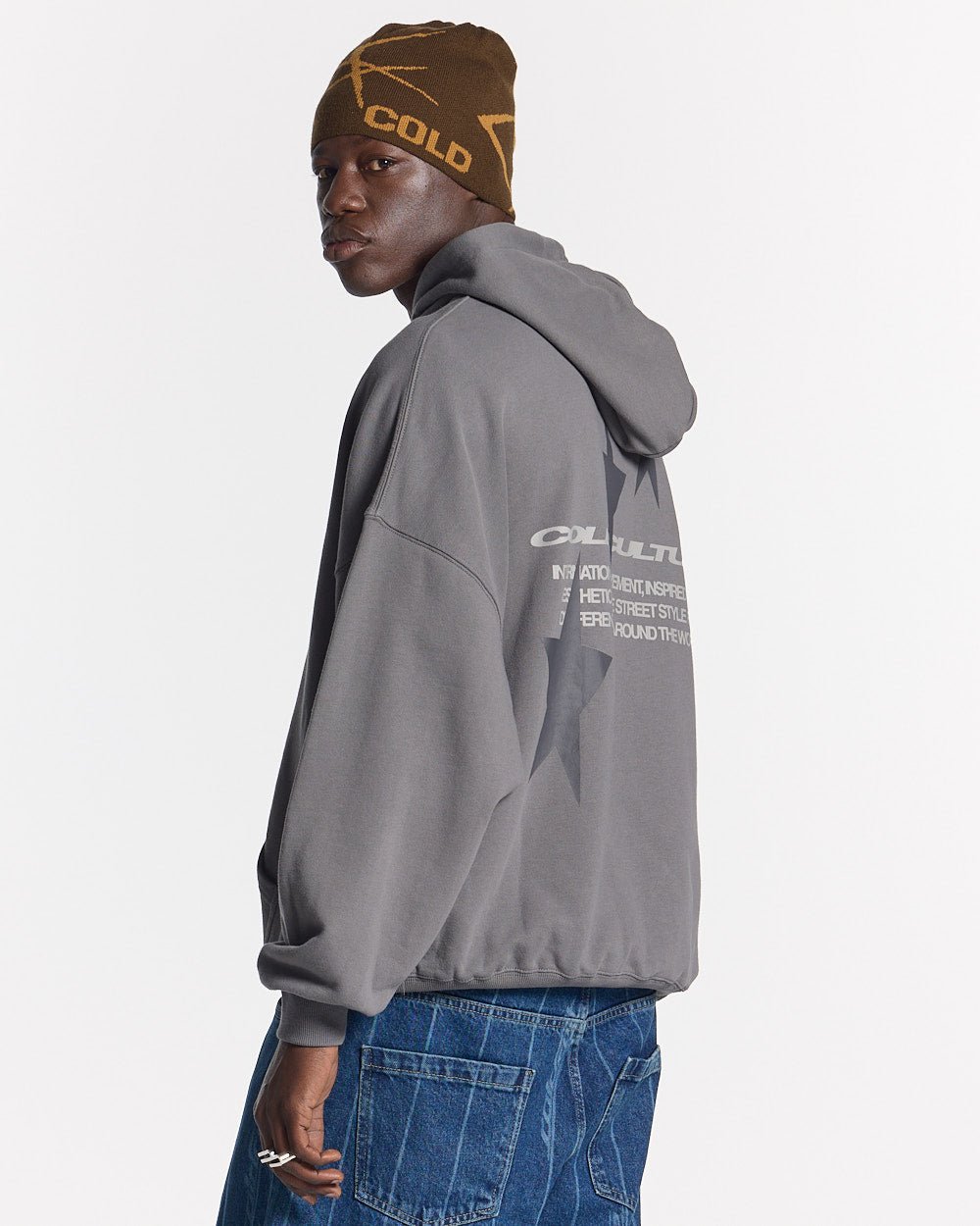 COSMOS ARC HOODIE SMOKEY GREY - COLD CULTURE