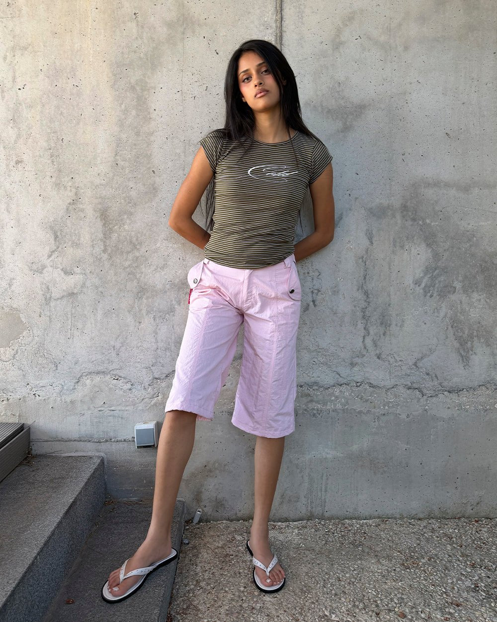COUTURE CAPRI PANTS PINK - Cold Culture