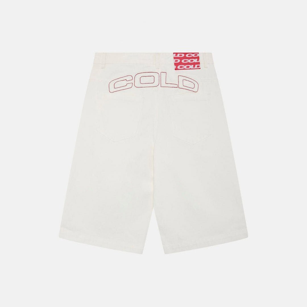 COWBOY SHORTS WHITE - Cold Culture