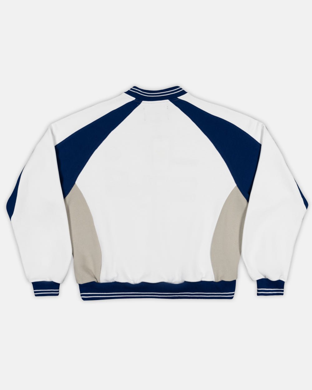 COWBOY VARSITY CREWNECK WHITE/BLUE - COLD CULTURE