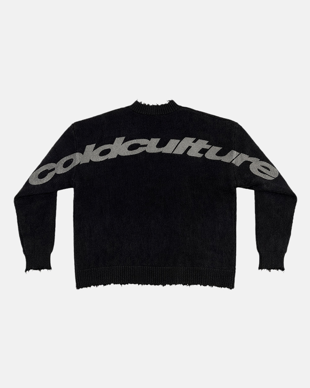 COZY CURVED KNITWEAR BLACK - Cold Culture