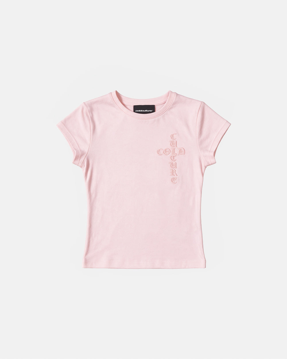 CROSSED BABY TEE WOMAN PINK