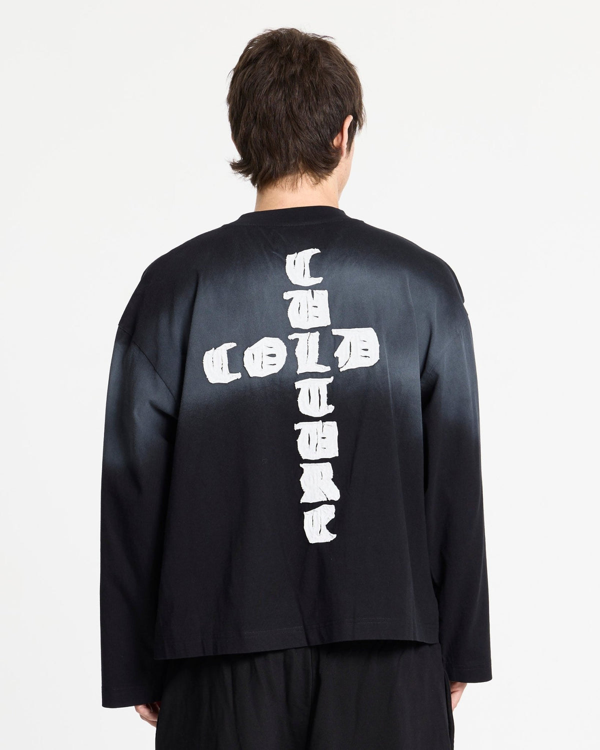 CROSSED LONGSLEEVE BLACK - Cold Culture