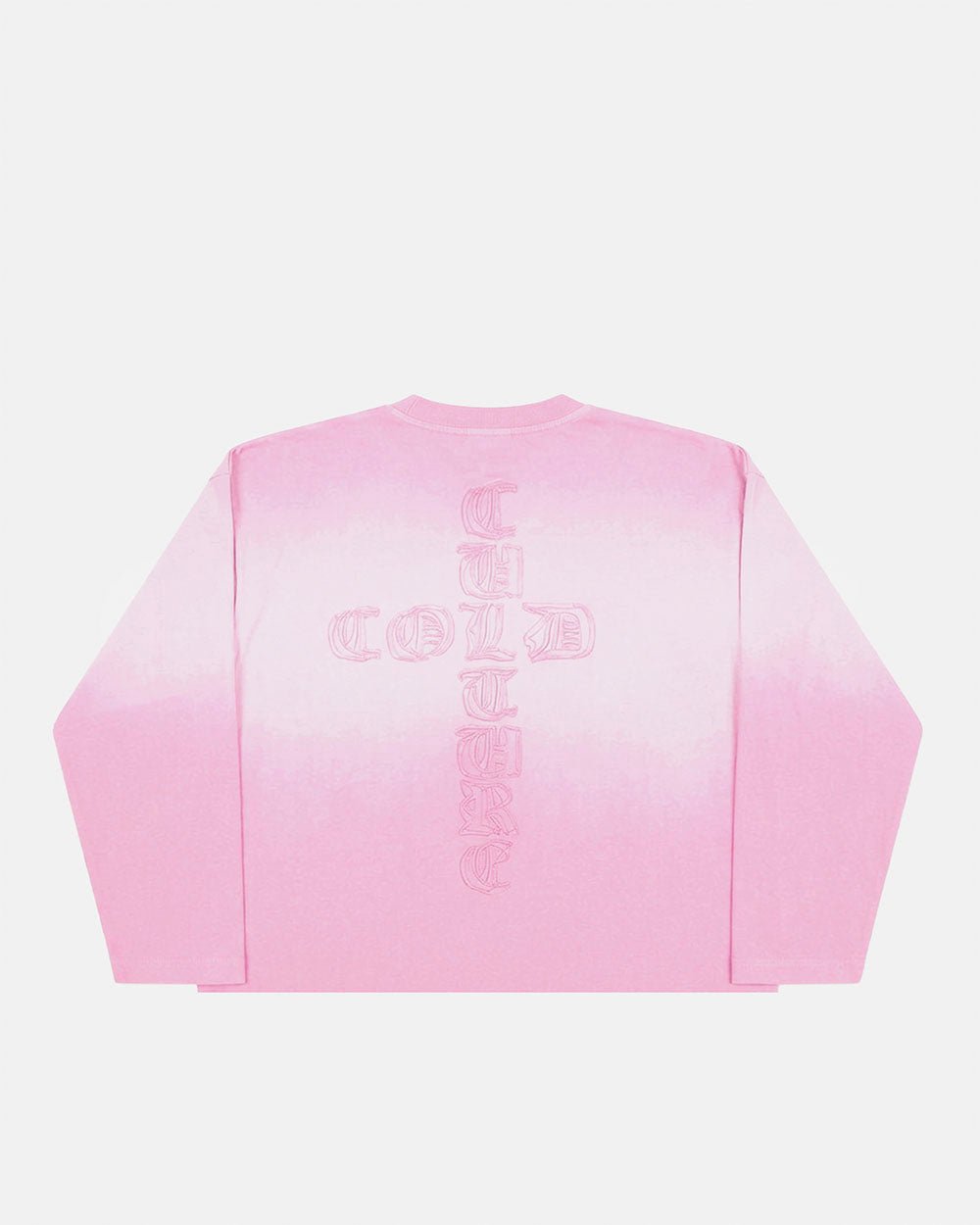 CROSSED LONGSLEEVE PINK - Cold Culture