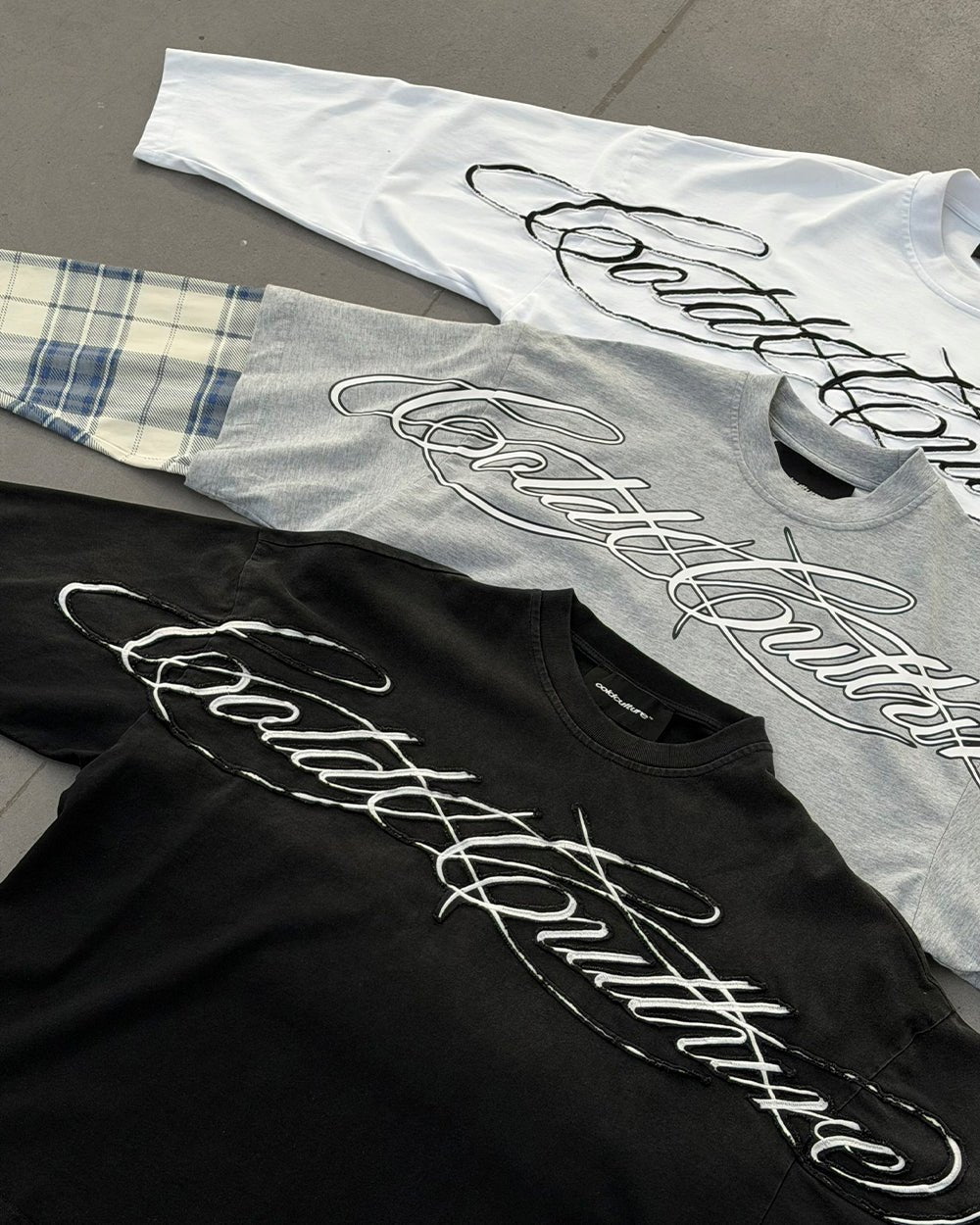 CROSSED SCRIPT LONGSLEEVE 2.0 WHITE - Cold Culture