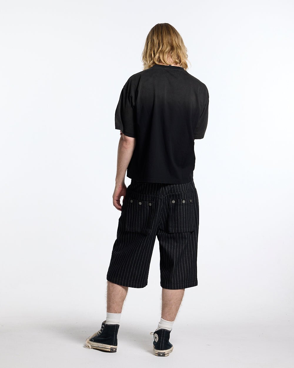 CROSSED SCRIPT TEE 2.0 BLACK - Cold Culture