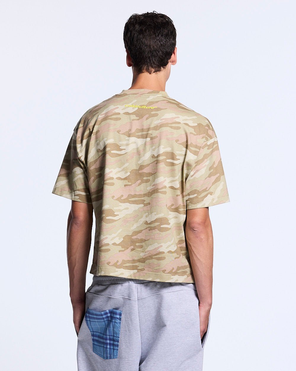 CROSSED SCRIPT TEE CAMO - Cold Culture