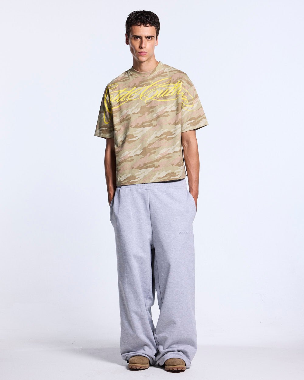 CROSSED SCRIPT TEE CAMO - Cold Culture