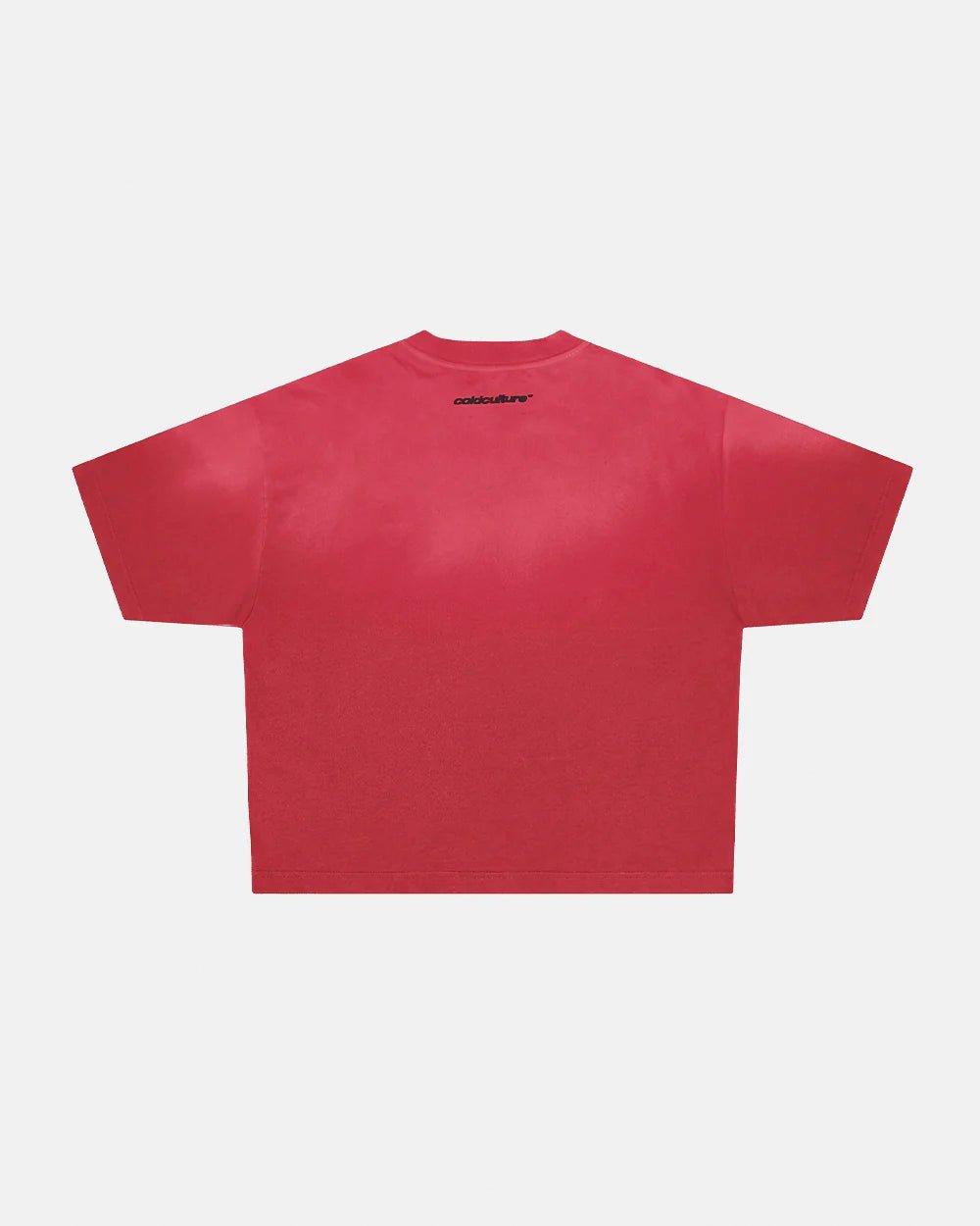 CROSSED SCRIPT TEE RED - Cold Culture