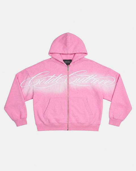 限定希少apresse vintage zip hoodie pink サイズ4 CROSSED SCRIPT ZIP HOODIE PINK