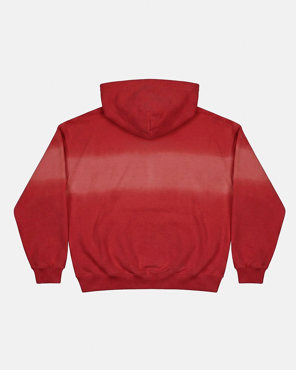 CROSSED SCRIPT ZIP HOODIE RED - Cold Culture