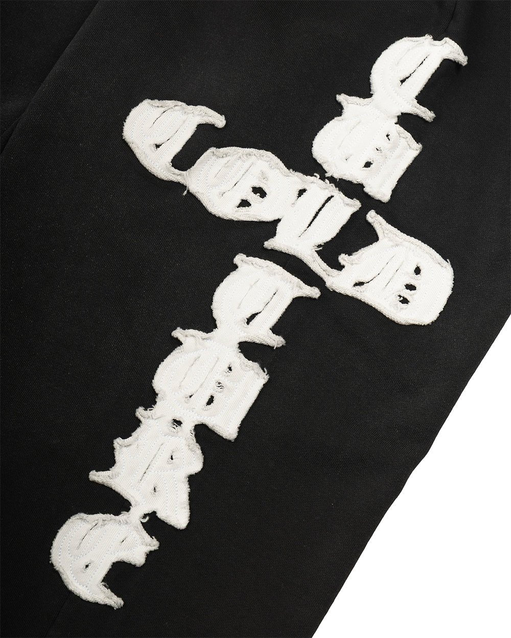 CROSSED SWEATPANTS BLACK - Cold Culture