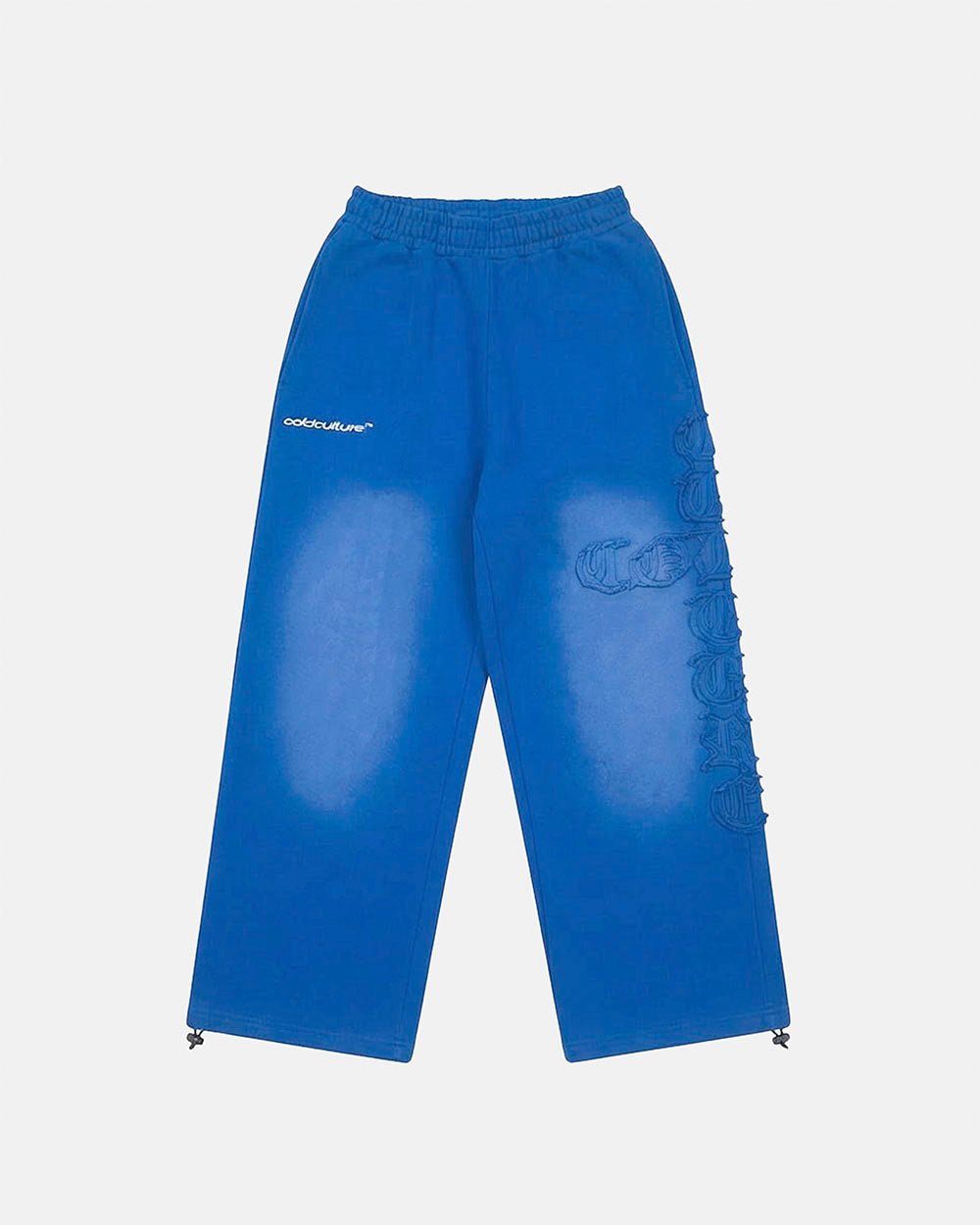 CROSSED SWEATPANTS BLUE - Cold Culture