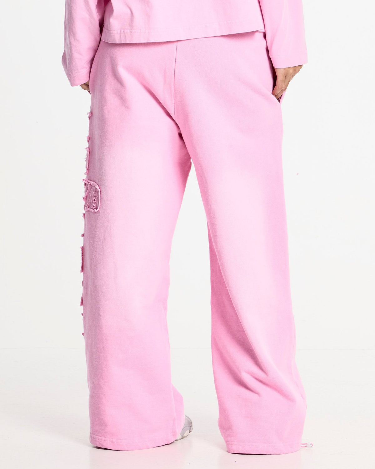 CROSSED SWEATPANTS PINK - Cold Culture
