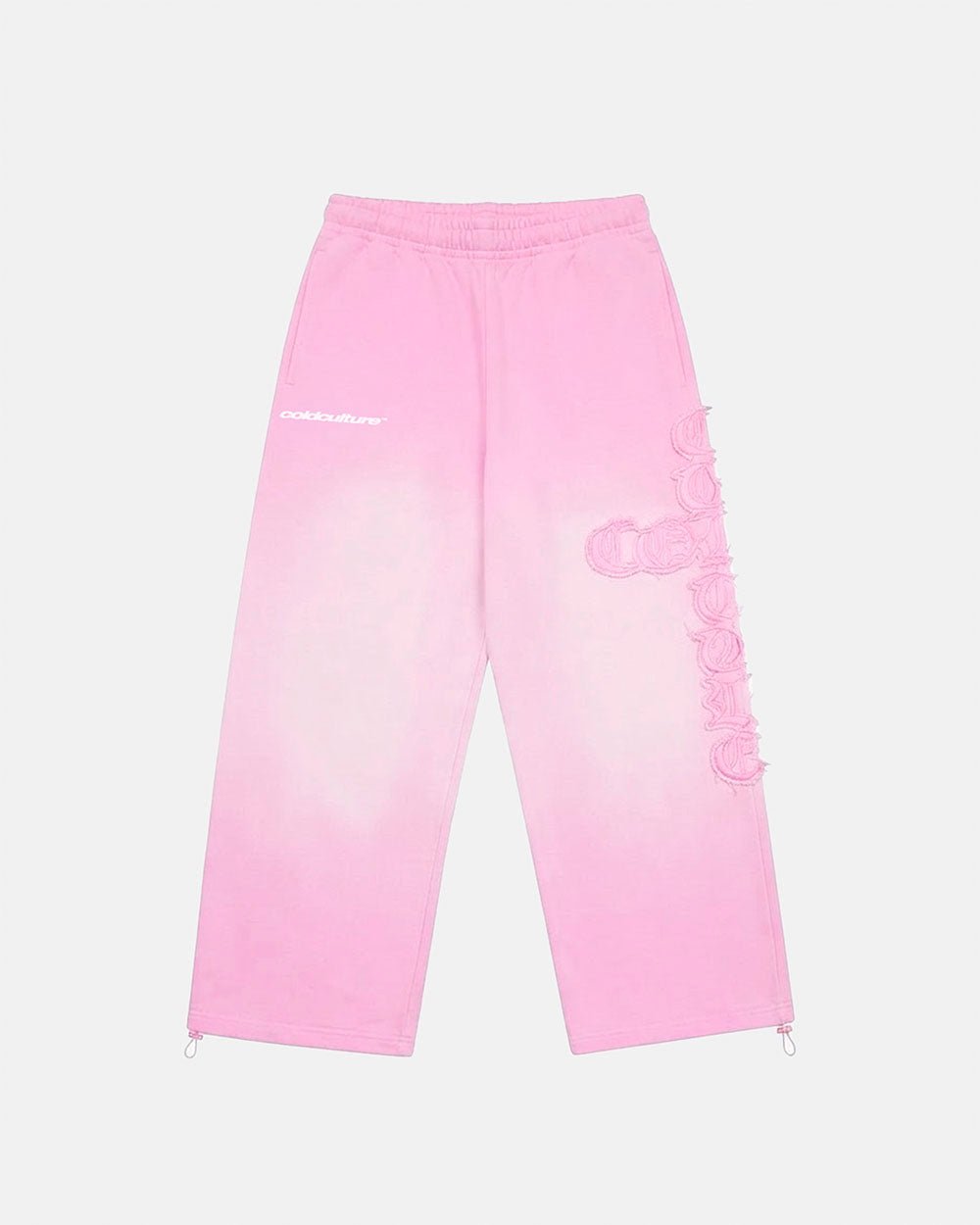 CROSSED SWEATPANTS PINK - Cold Culture