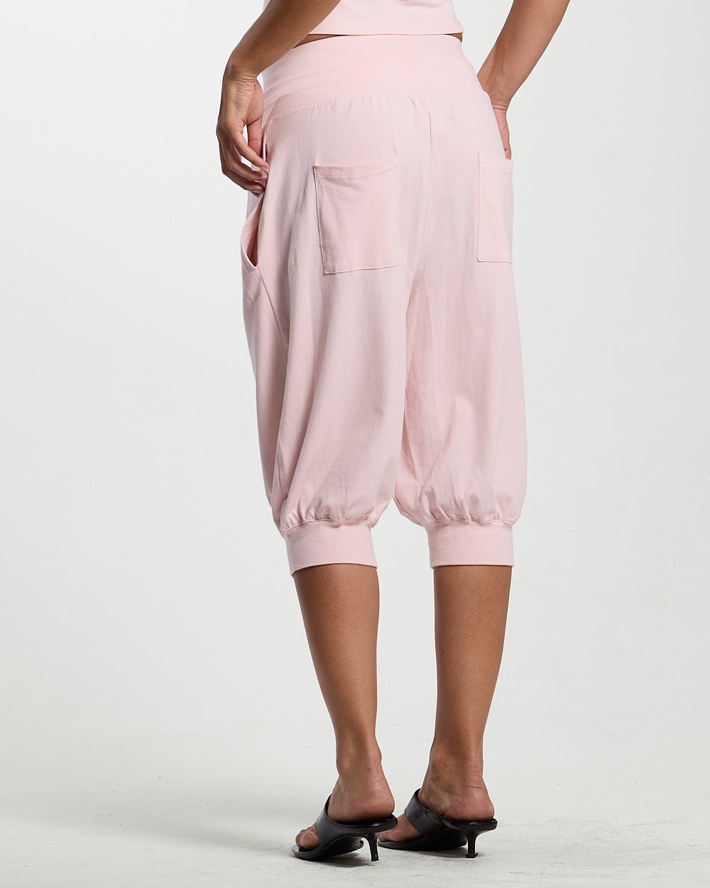CROSSED SWEATPANTS WOMAN PINK - Cold Culture