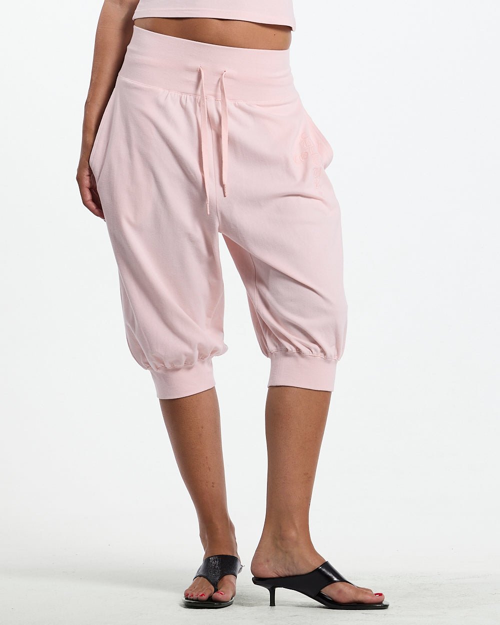 CROSSED SWEATPANTS WOMAN PINK - Cold Culture