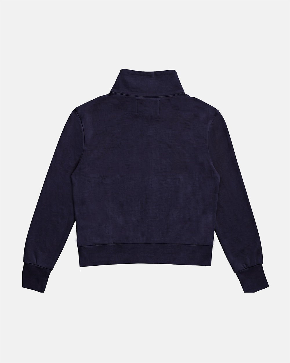 CROSSED ZIP HOODIE WOMAN NAVY - Cold Culture