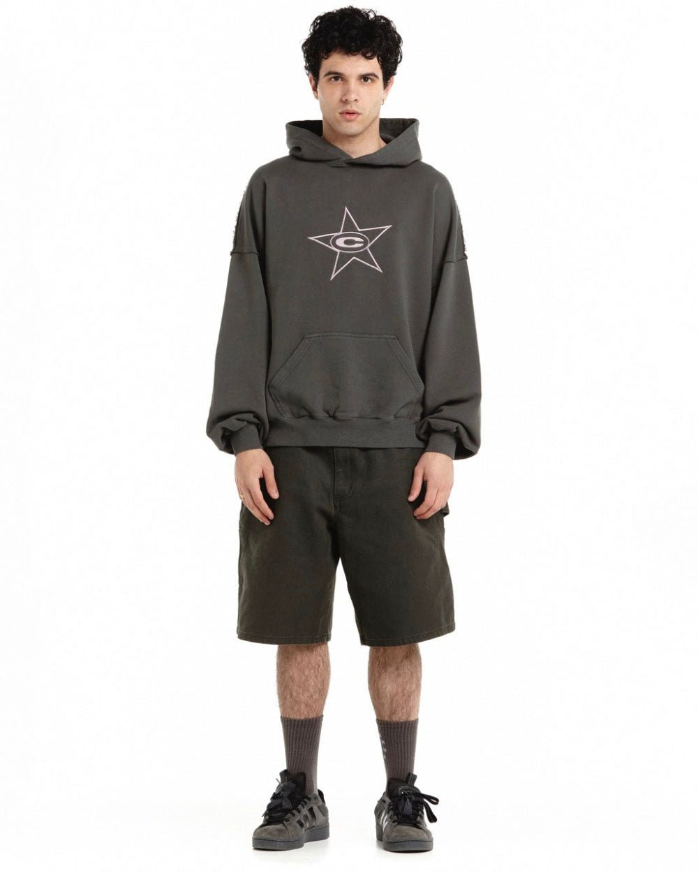 C*STAR HOODIE DARK GREY - COLD CULTURE
