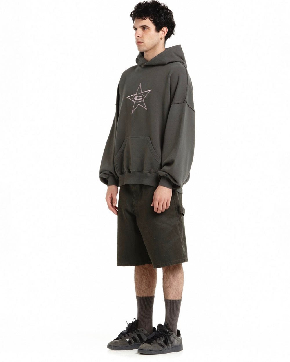 C*STAR HOODIE DARK GREY - COLD CULTURE