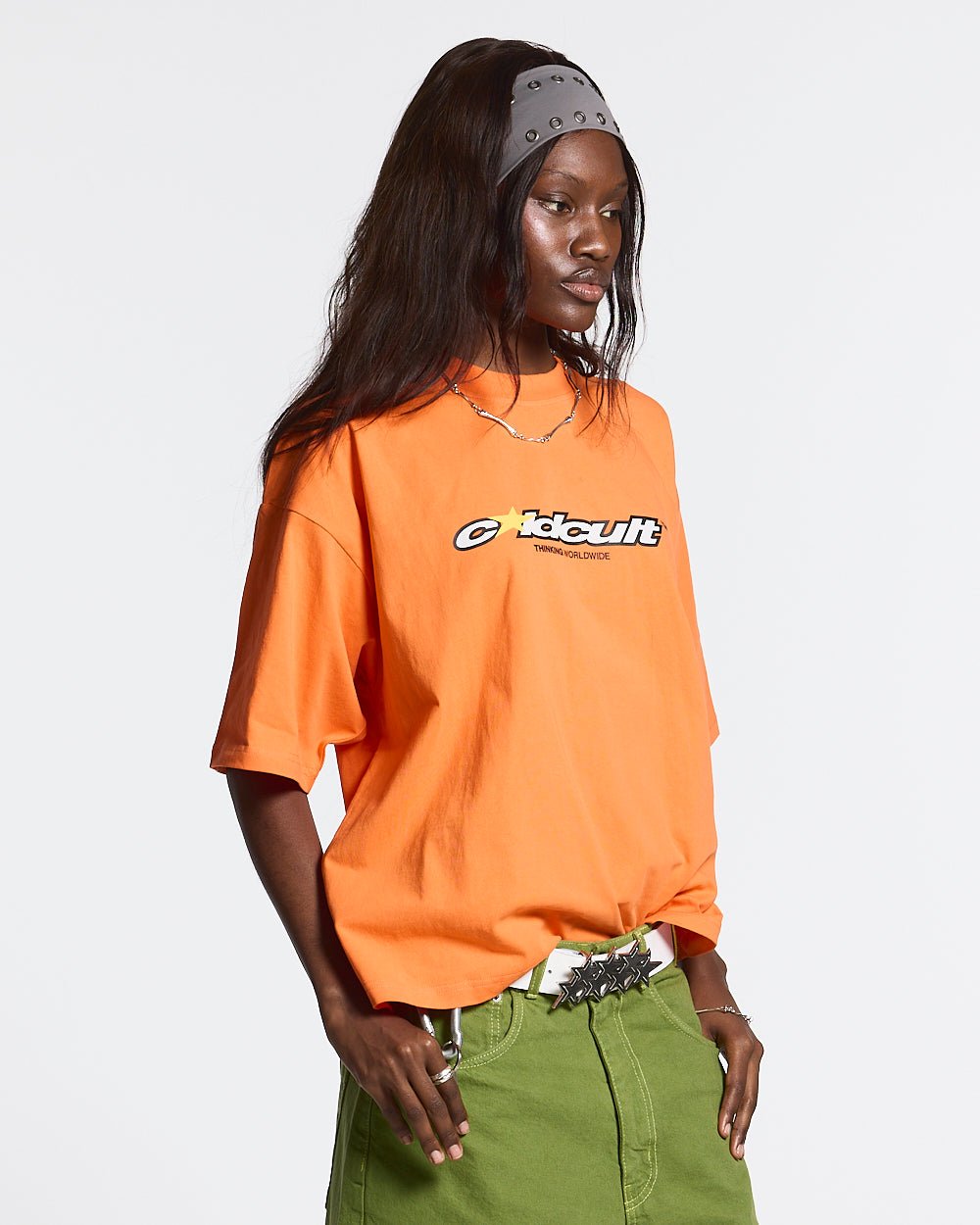 CULT STAR TEE FIRECRACKER ORANGE - COLD CULTURE