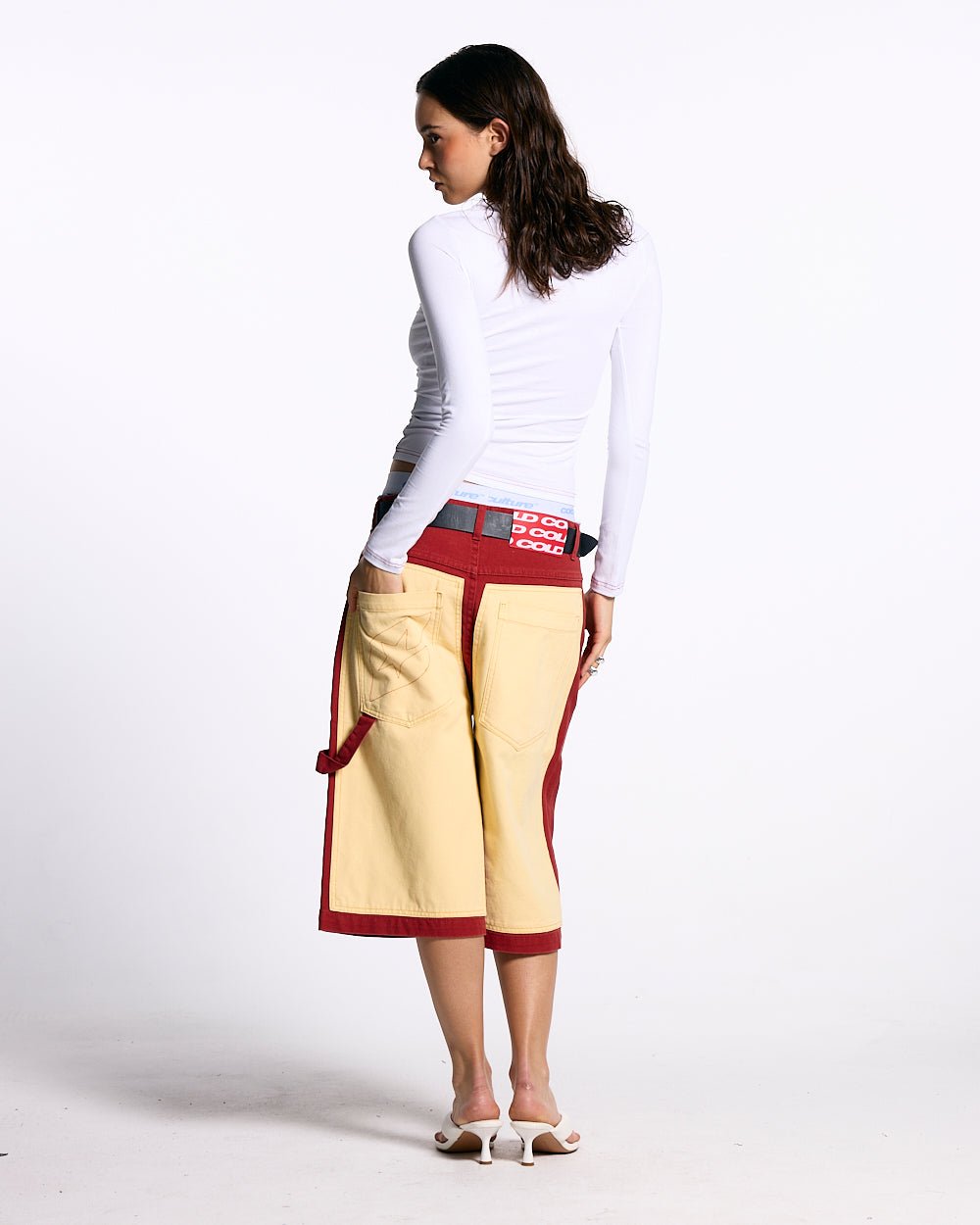 CURLY COLD STRASS LONGSLEEVE TOP WHITE - COLD CULTURE
