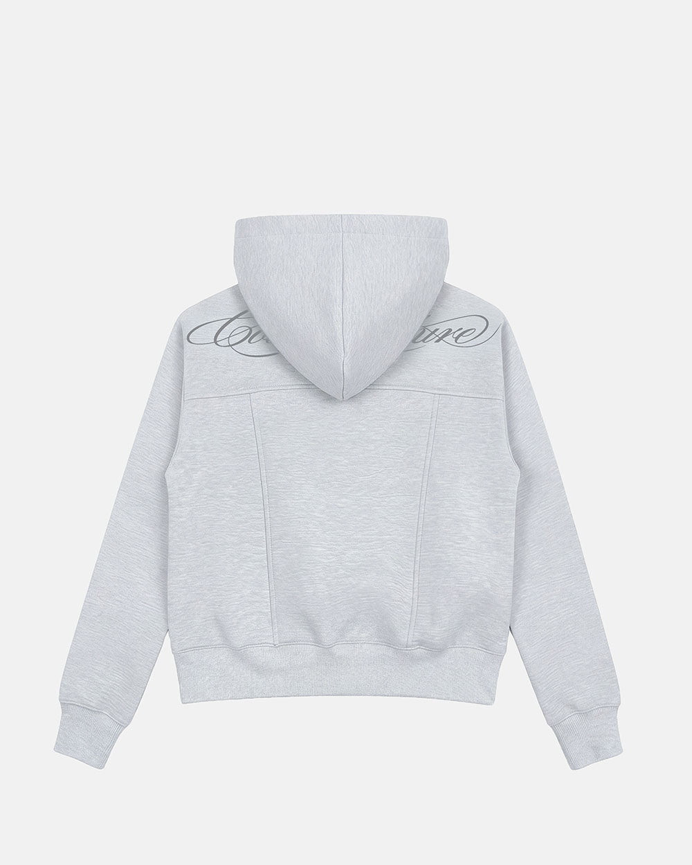CURVE ZIP HOODIE HEATHER GREY - Cold Culture