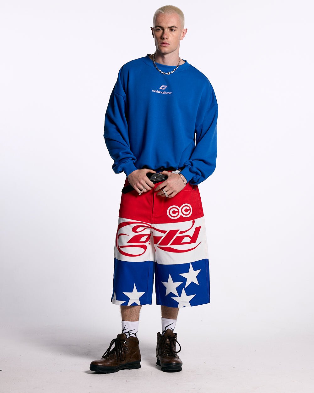 CURVED CREWNECK BLUE - COLD CULTURE