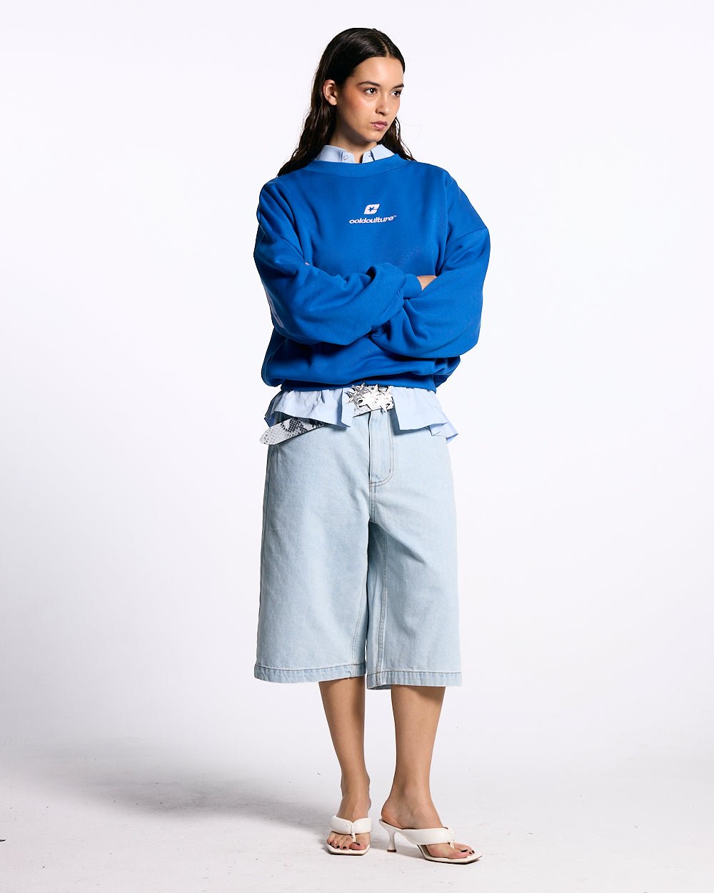 CURVED CREWNECK BLUE - COLD CULTURE